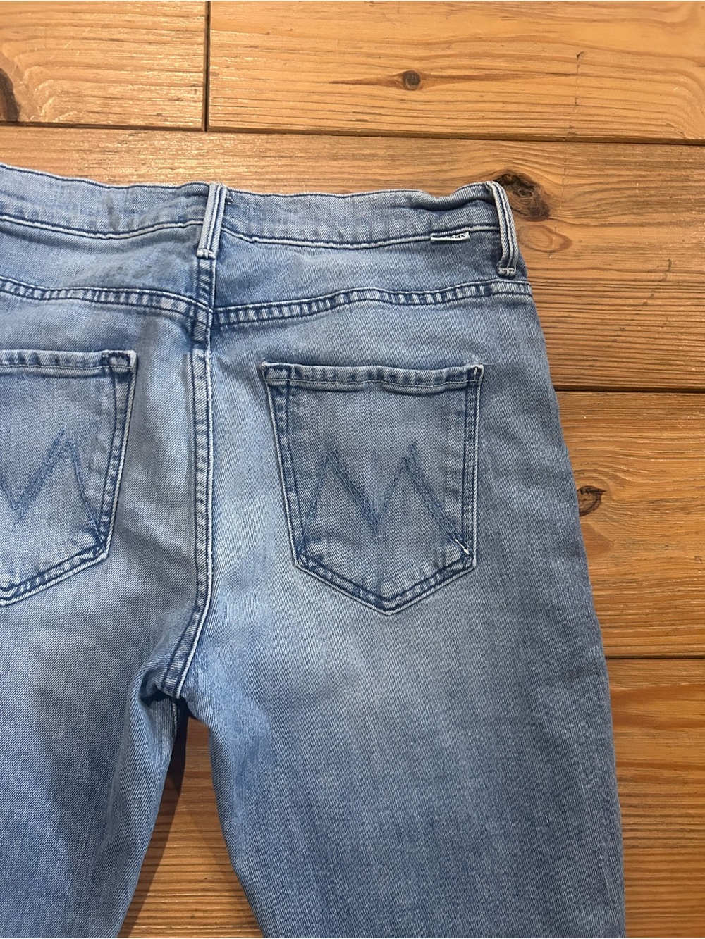Mother Insider Ankle Fray Jeans Herbal Remedy Size 27 - Picture 5 of 11